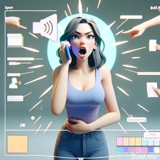 Écoute active au téléphone avec empathie | Sold.ma soutien-émotionnel-pour-une-cliente-frustrée