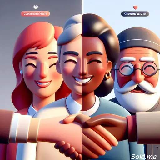 Empathie pour élaborer des relations solides | Sold.ma image représentant la valeur de l'empathie pour les clients