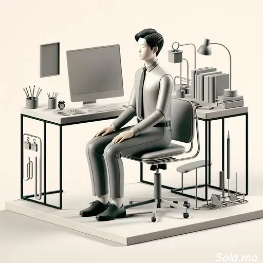 image d'un individu concentré en posture correcte