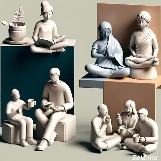 image montrant la lecture et la méditation pour apaiser l'esprit